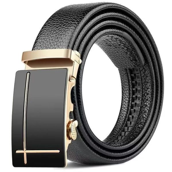 Fashion Men Automatic Buckle Belt Formal Occasion Festive Gift Box Set