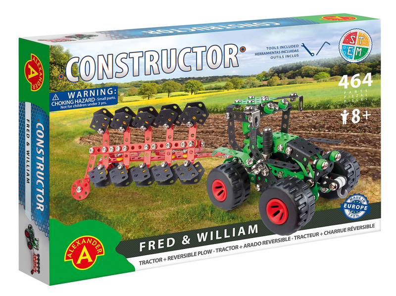 Alexander Constructor Toy Fred &amp; William Tractor and Plow