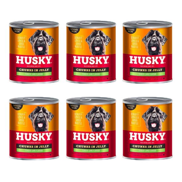 Husky Chunks In Jelly Lamb - 6 x 775g