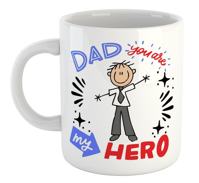Dad You're My Hero Birthday Christmas Father's Day Gift Mug