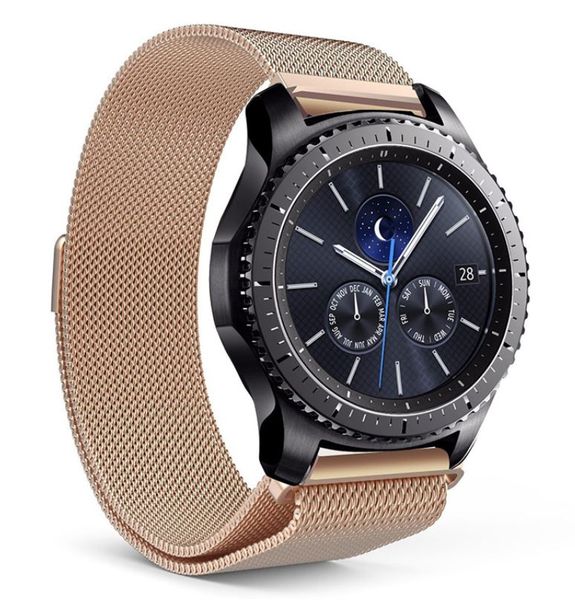 Milanese Watch Bracelet Strap for Smart Watch - 22mm – Rose Gold