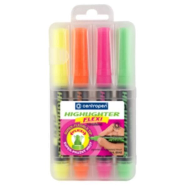 Centropen centro flexi high lighter 4 pcs
