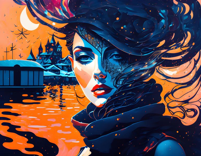 Canvas Wall Art - In Her Own World
