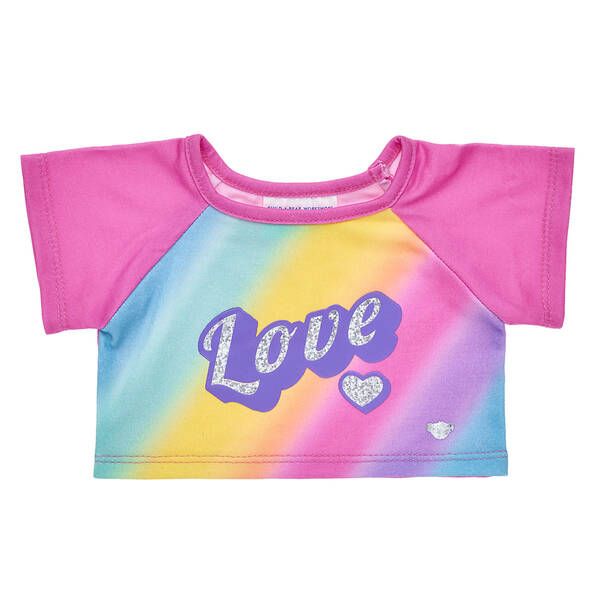 Build-A-Bear Rainbow Love Tee
