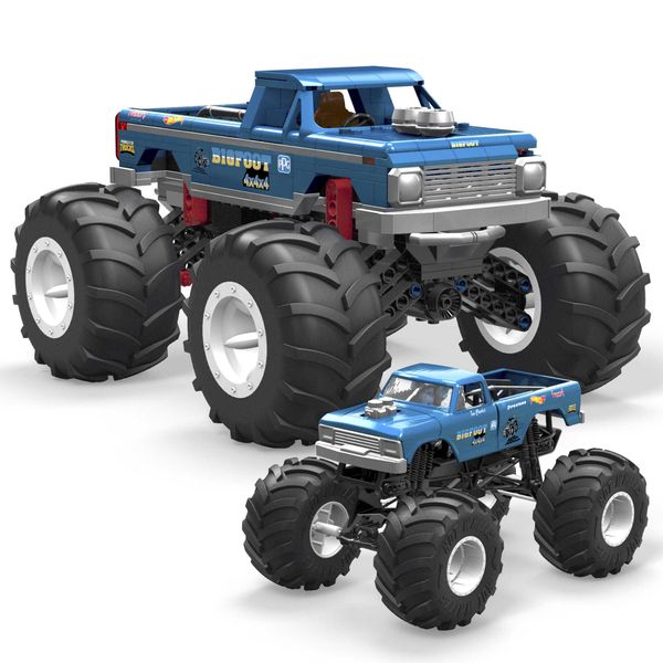 MEGA Hot Wheels Bigfoot Collectible Monster Truck Building Toy - 538 Pieces