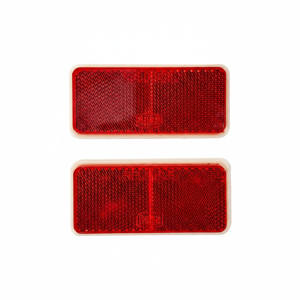 Mobi Reflective Oblong Safety Markers 90x40mm Red - 2 Piece