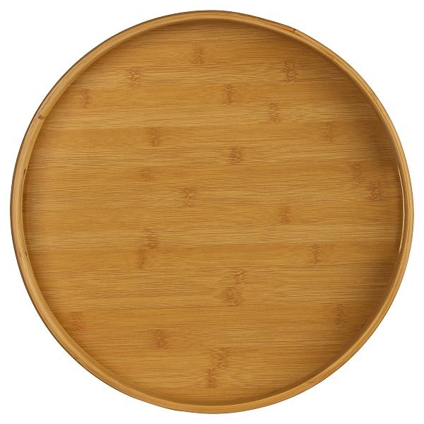 5five Round Bamboo Serving Tray with Handles 40x5cm