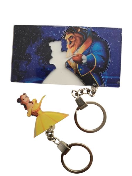 Disney Inspired Character Couple Key Chains