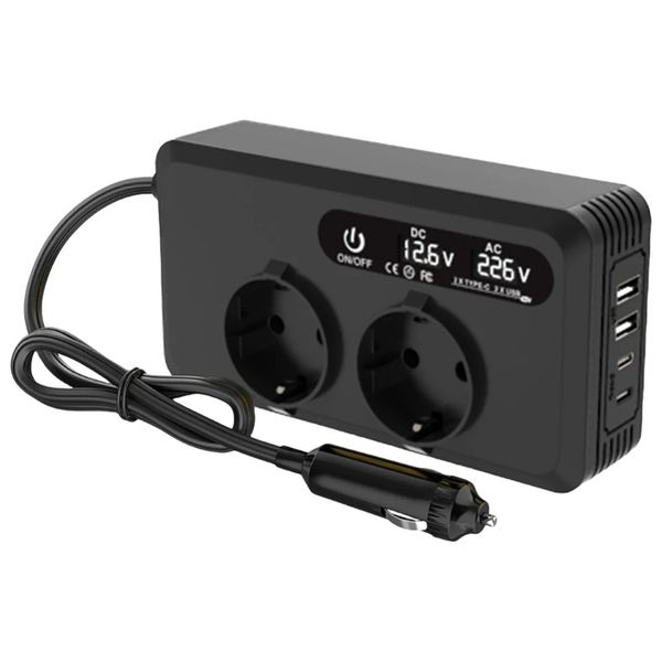 200W Car Power Inverter-12V to 220V Converter with (Cigarette Lighter Plug)