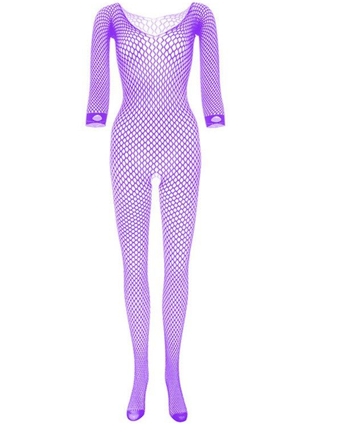 Belle Amoureuse Full Body Fishnet Bodystocking - RED
