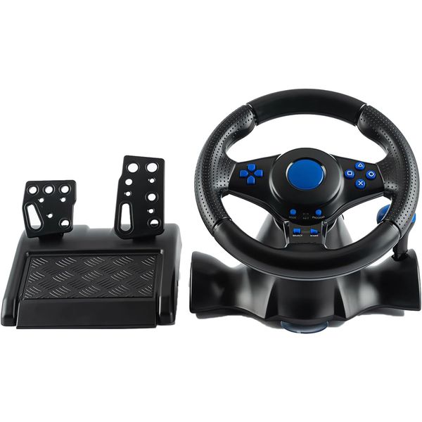 Gaming Steering Wheel USB 7 in 1 Racing Wheel with Pedals and Shifter