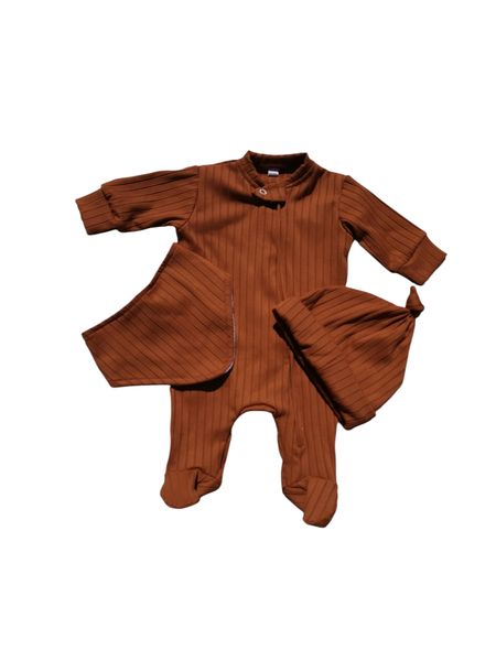 New Born set babygrow, binnie and bandana