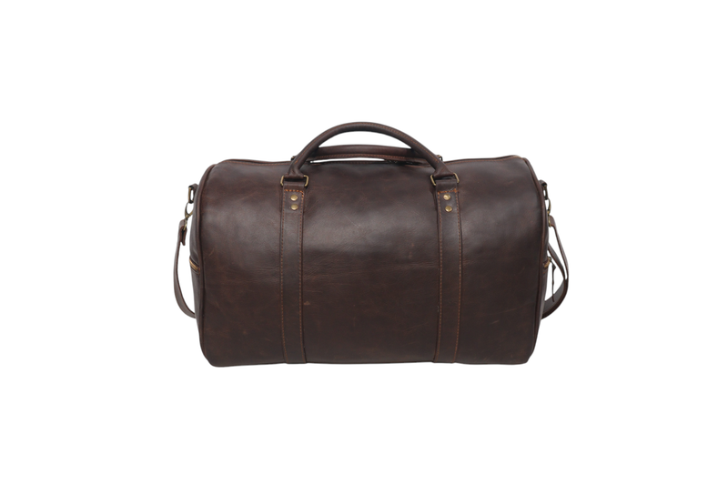 Chaga Leather Duffle Travel Bag