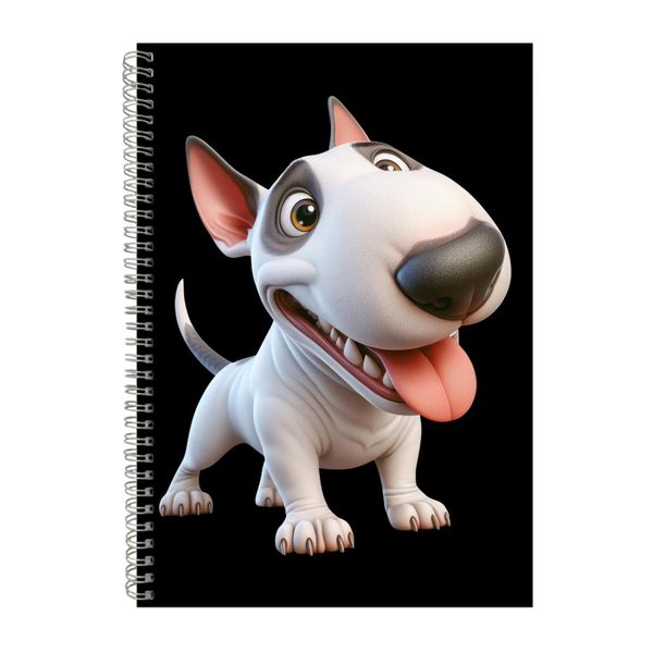 Bull Terrier A4 Notebook Spiral Lined Trendy Notepad Dog Gift Idea 303