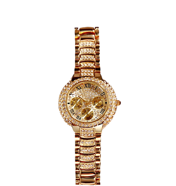 Diamond Three-Eye Bracelet Set Watch