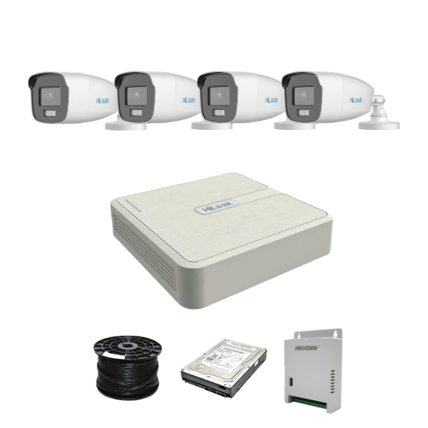 Colour Night vision - Hilook by Hikvision 4ch Turbo HD kit