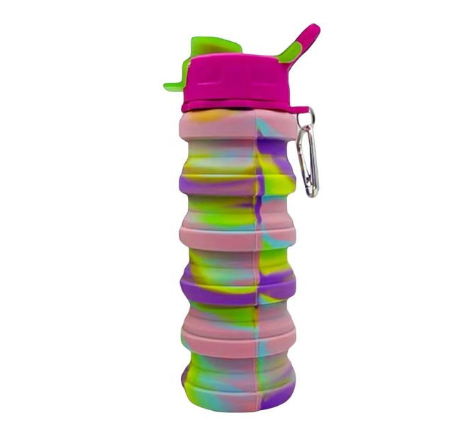 BPA- Free Silicone Water Bottle 500ml Adjustable to 225ml