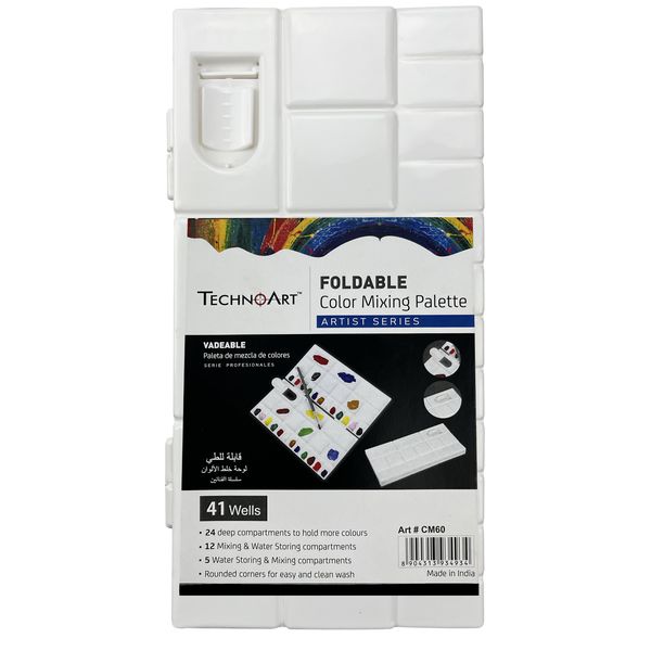 Technoart Mixing Palette - Foldable - 24 compartments