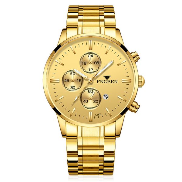 Fenzun Luxury Fashion Watch Men's Steel Belt Quartz Student Ultra Thi