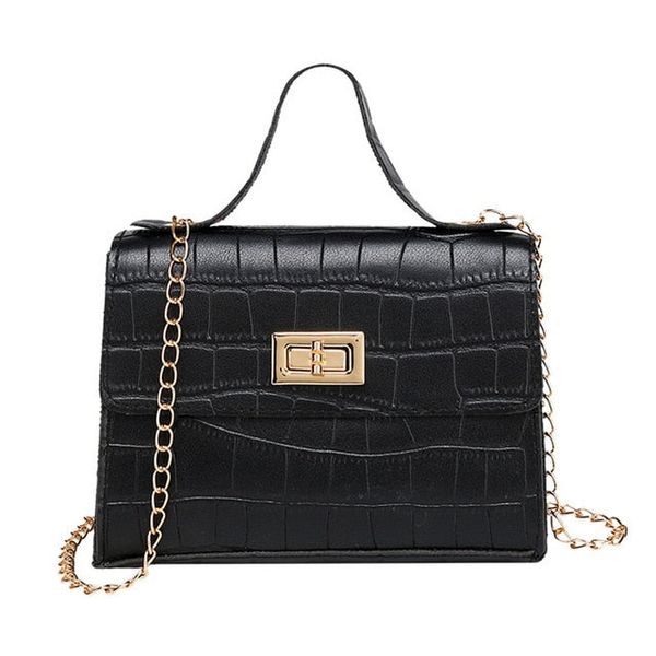 Stylish Crocodile Print Small Square Shoulder Bag