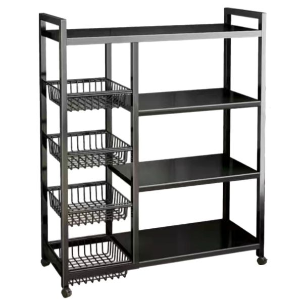 Decor Multifunctional Floor To Ceiling Storage Rack With Wheels - 135cm