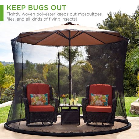 Outdoor Patio Parasol Umbrella Mosquito Screen Net Shop Today. Get it Tomorrow takealot