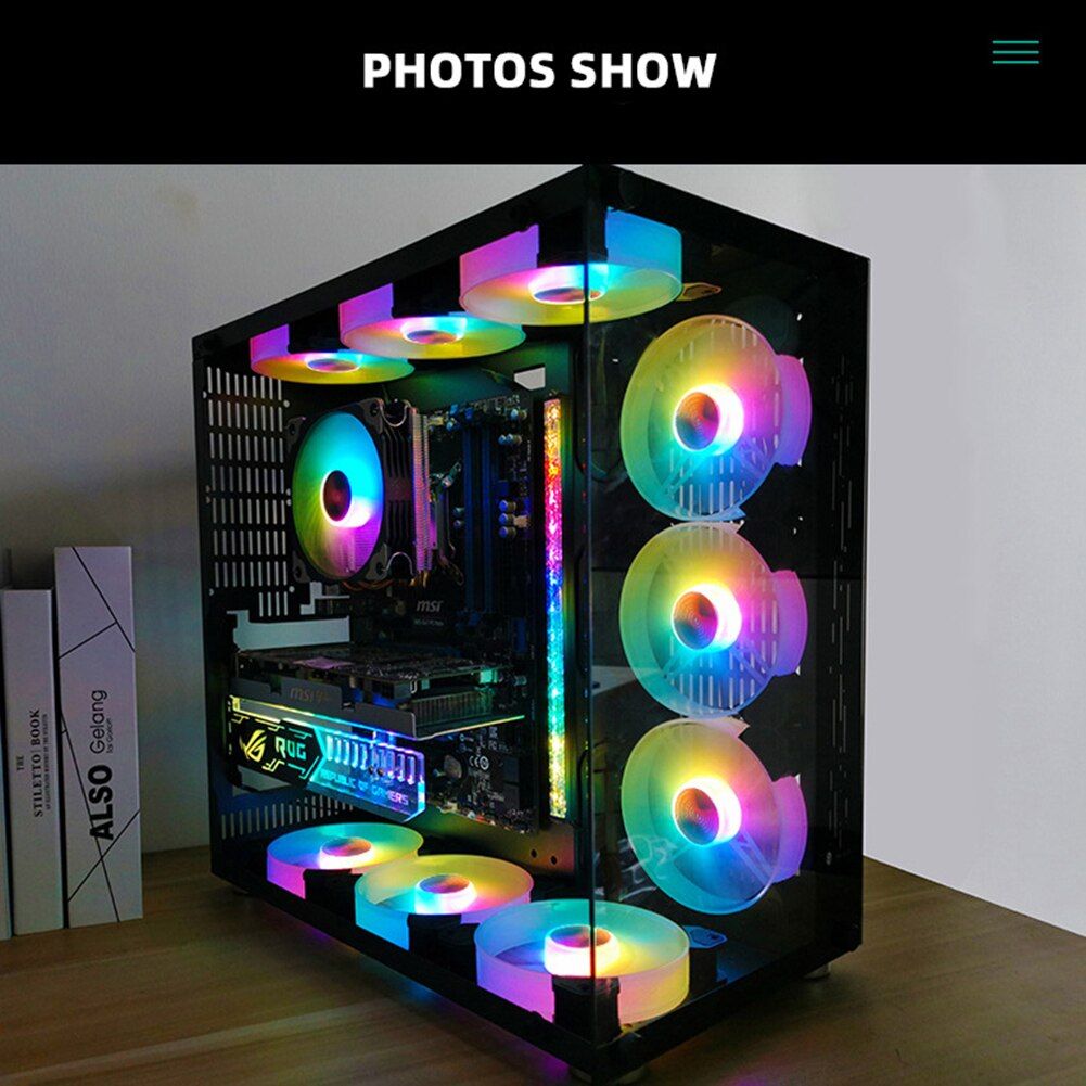 【Small Lab】COOLMOON PC Case Fan 10 pcs CoolMoon RGB Cooling Fan Kit - 3 Fans | Shop Today. Get it