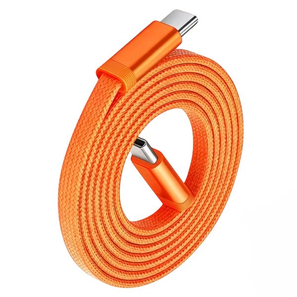 Dual-ended 1.2-meter Type-C Cable with PD 65W Fast Charging in White