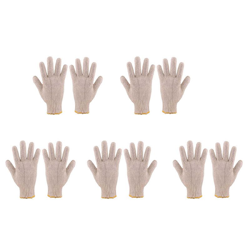 PIONEER SAFETY Cotton Machine Knit Gloves Large ( 5 Pack ) G050
