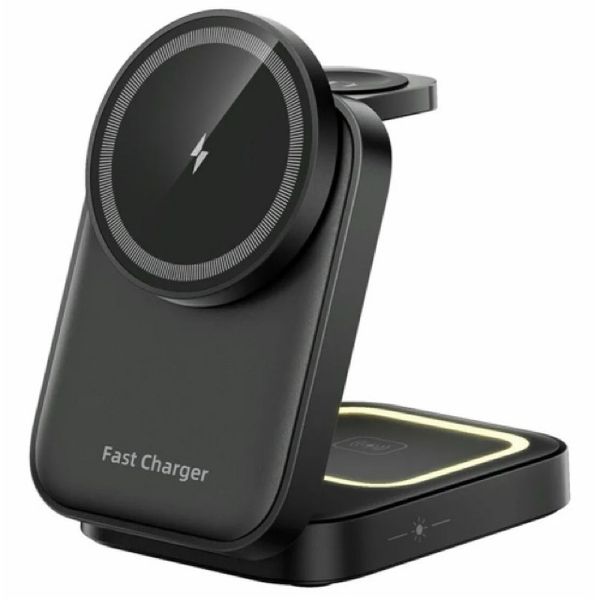 Multifunctional Foldable 15W Wireless Phone Charger for Earbuds