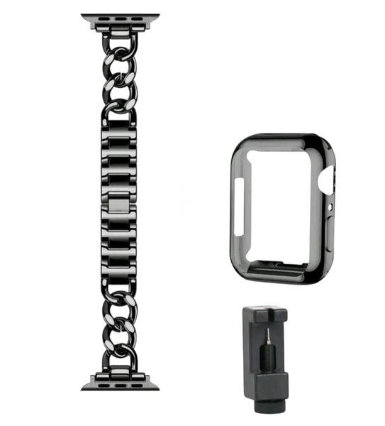 2 Pack Loop Stainless Steel Watch Strap for Series 1- 9 (42/44/45/S10 46mm)