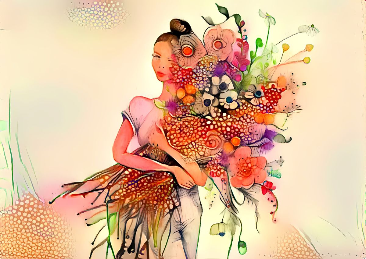 Canvas Wall Art Flower Girl Artwork Shop Today. Get it Tomorrow