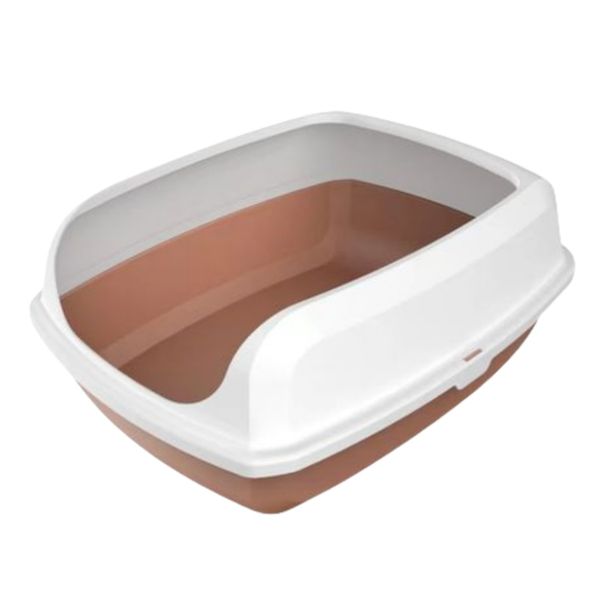 Cat Litter Box with Litter Scoop-Brown