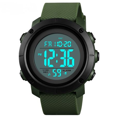 Green military clearance watch