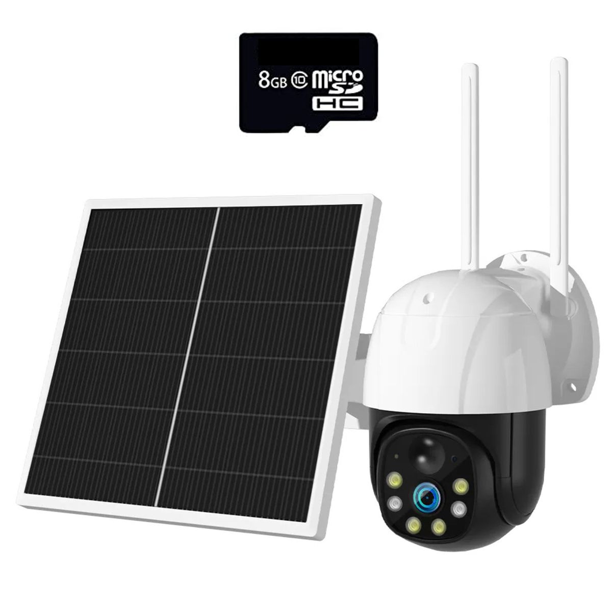 Intelli Home Solar In & Outdoor HD Motion Sensor Security Camera & 8GB