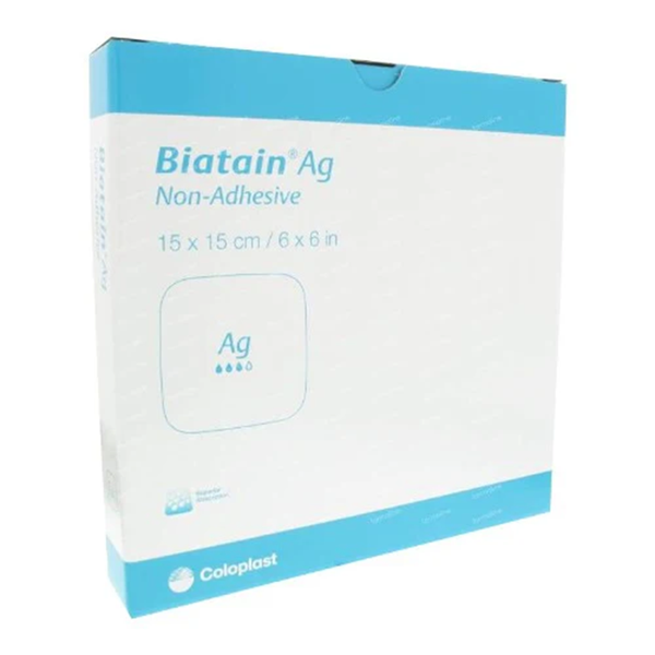 Biatain Ag Non Adhesive Wound Dressing 10x10cm 10's