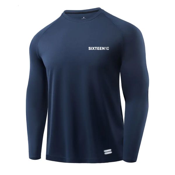 SIXTEEN10 - Rapid-Dry Long Sleeve Training Top - Navy