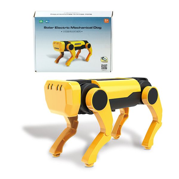 Solar Powered Electric Machine Dog Toy Children's Assembled Toy