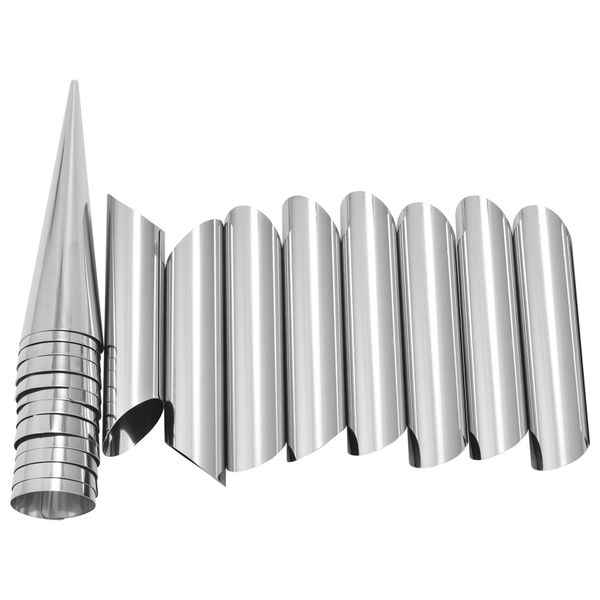20 Pcs Cream Horn Molds Stainless Steel Cone Tubular Shaped Mold for Cannol