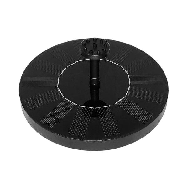 Eco-Friendly Solar Operation Floating Water Fountain - Black