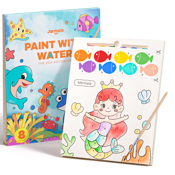 Jar Meló - Watercolour Painting Book - 20 Pages &amp; Brush - Sea Adventure