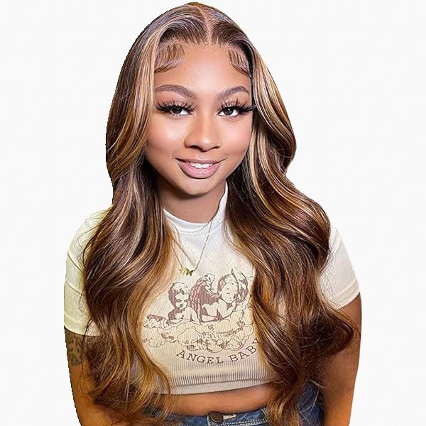 22inch Piano Full Frontal Bodywave Brazilian Hair Wig