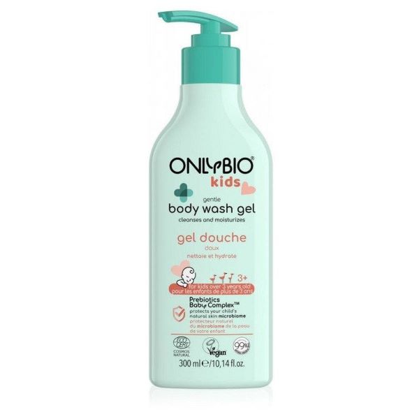 OnlyBio Kids Gentle Body Wash Gel 3 Years Plus 300ml