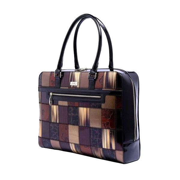 Serenade Patch 17" Laptop Handbag - Bronze