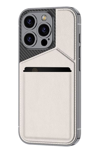Wallet Case With Kickstand Compatible With iPhone 16 Series - Beige