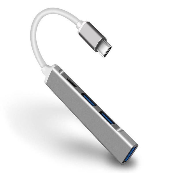 4-Port USB-C Hub OTG Docking Station Compatible with MacBook Pro/Air