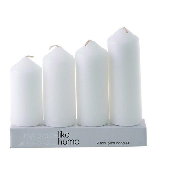 Candle Pillar 4 Piece Set - Small