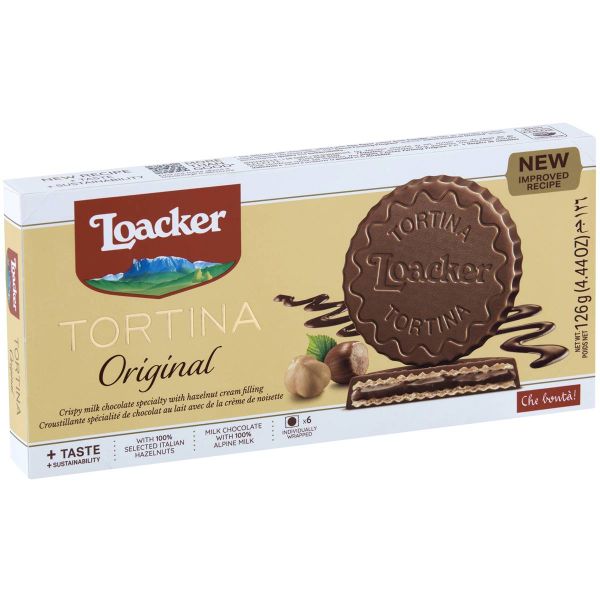 Loacker Original Tortina - Italian Milk Chocolate - 126g