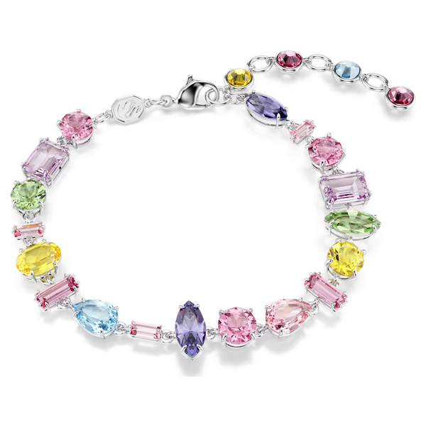Gema Bracelet Mixed Cut Multicolored Rhodium Plated