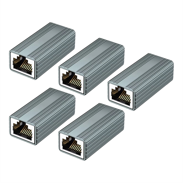 10Gbps Rj45 Connector Female To Female Gigabit Network Extender 5Pcs